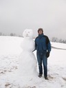 Steve and the snow man