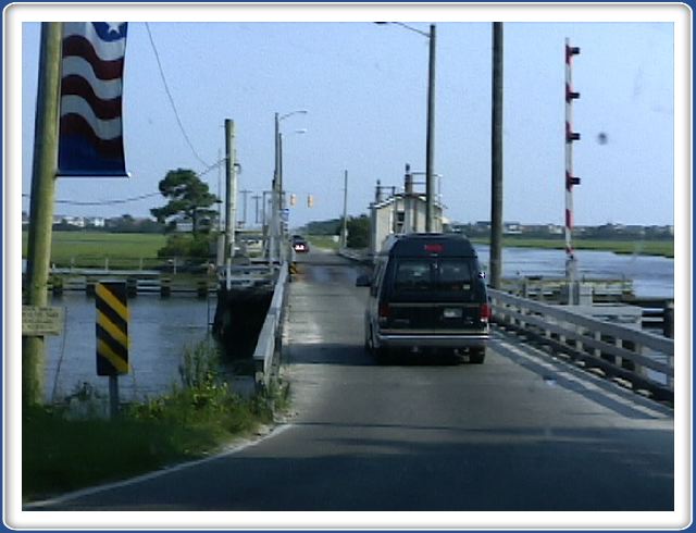 The quaint bridge to the beach