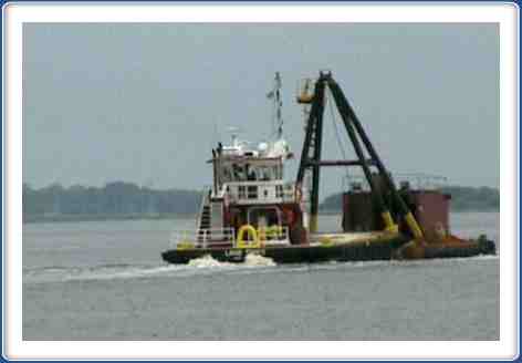 Dredging near Southport.