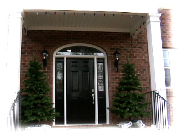 Two more trees by the front door