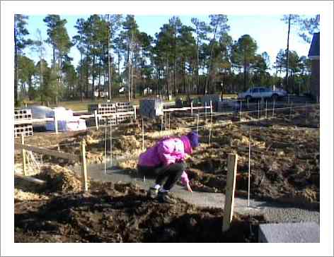 Testing the footings