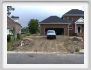 Driveway laid out - waiting to pour the concrete.