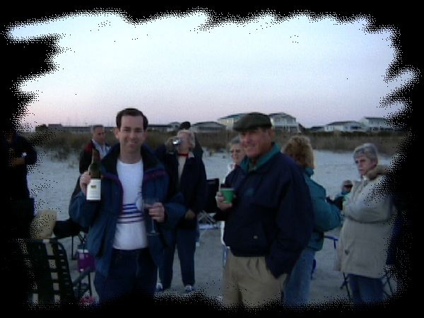 Steve at the full moon party at Sunset Beach