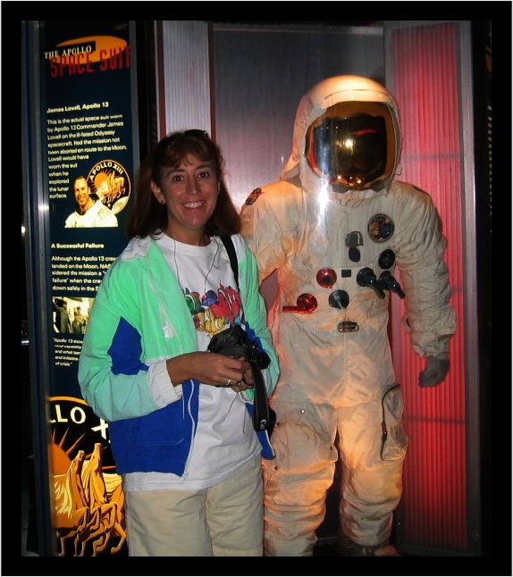 Lisa with an astronaut