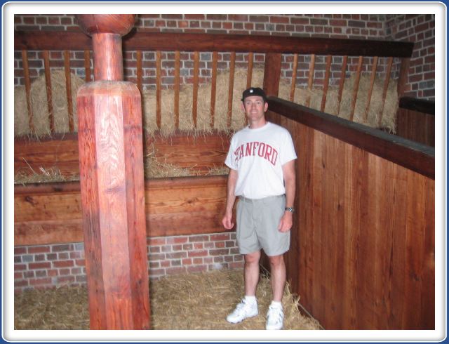 Steve in the Tryon stables