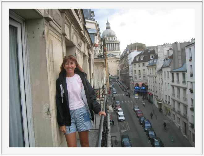 The balcony of our hotel room