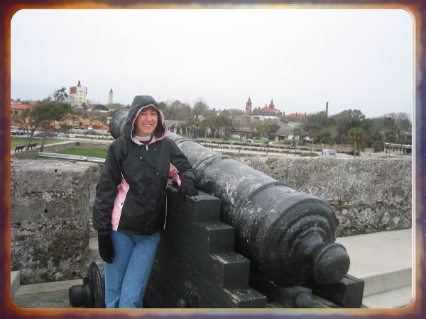 Lisa at the Castillo de San Marcos