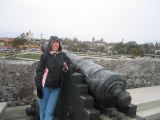 Lisa at the Castillo de San Marcos