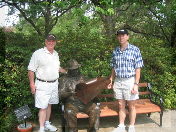 Dad and Steve at Brookgreen Gardens