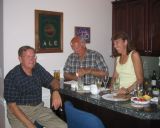 Eric, Art and Lisa at the cocktail party