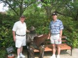 Dad and Steve at Brookgreen Gardens