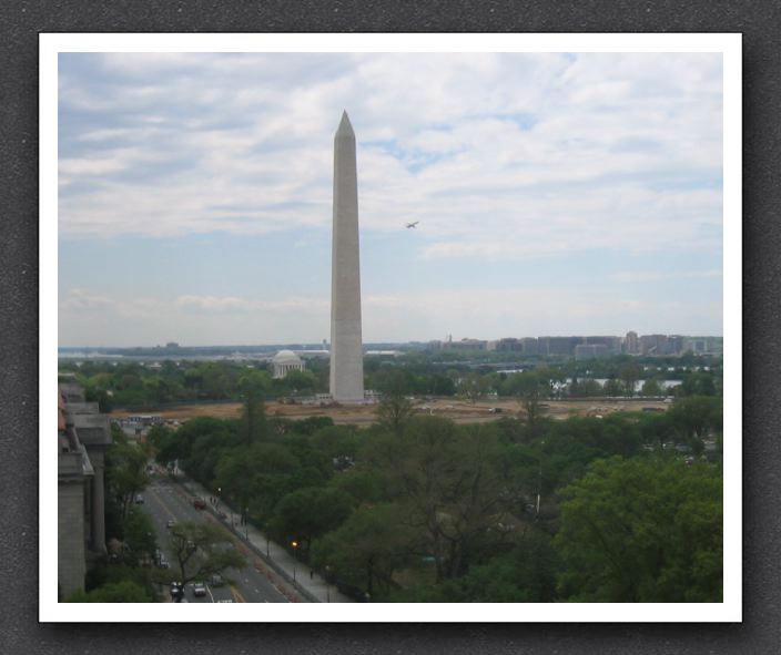 The Washington Monument from the Hotel Washington