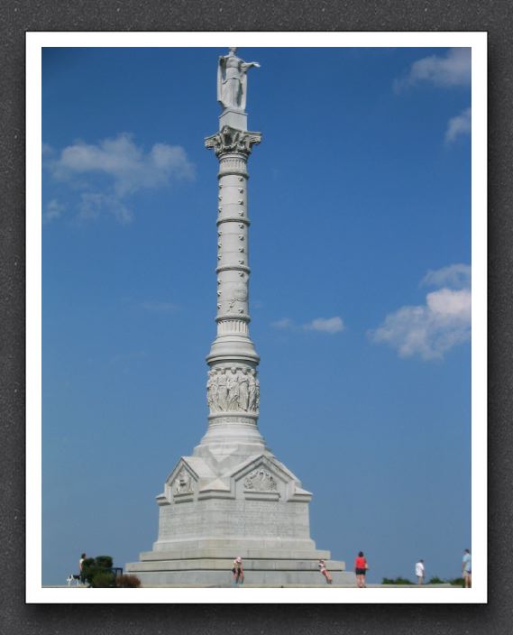 Victory monument at Yorktown