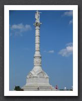Victory monument at Yorktown