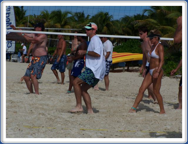 Training on the beach