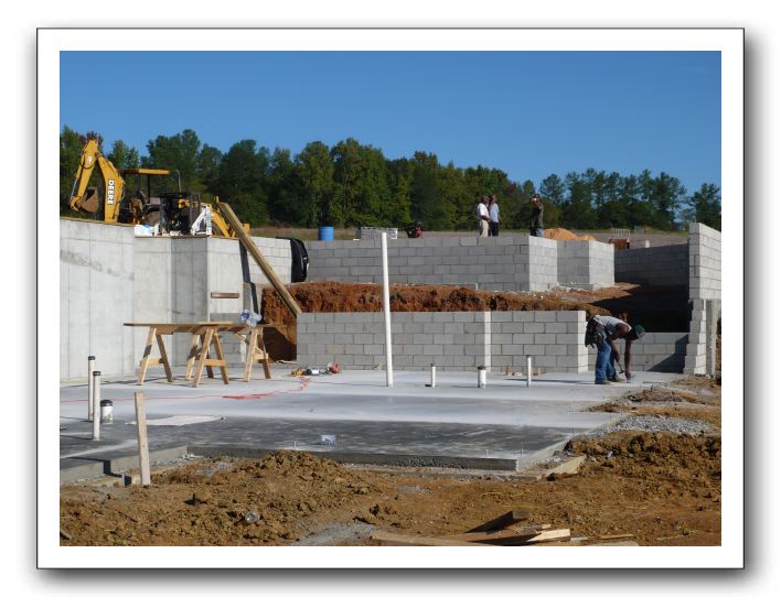 Plumbing and slab