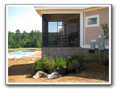 Screen goes in the porch