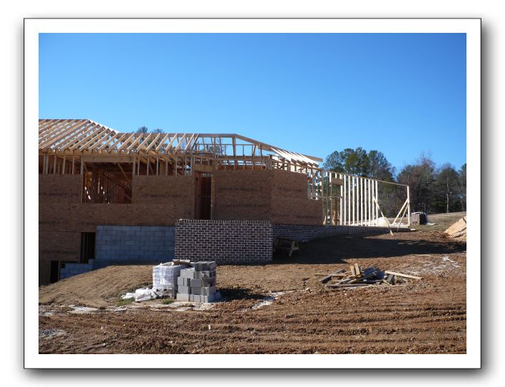Screen porch, mud room and garage
