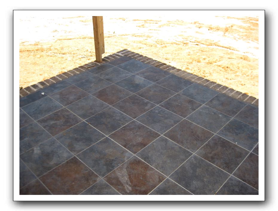 Screen porch tile