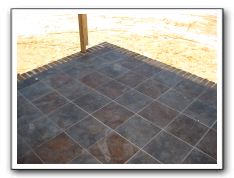 Screen porch tile