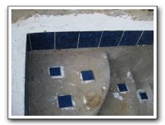 Pool steps tile